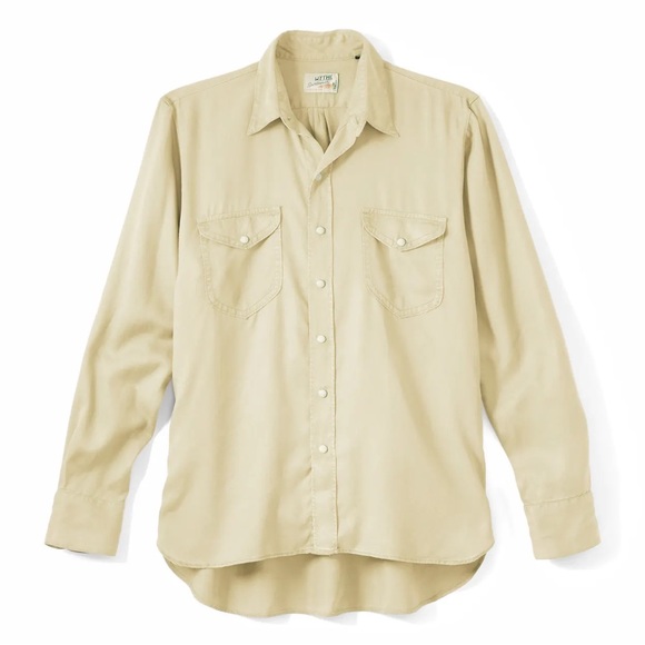 Wythe NY Other - Wythe NY Gabardine Camp Pearl Snap | Size Small